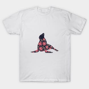 Floral Seal - Muted Earth Colors T-Shirt